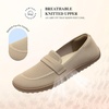 image:imageDREAM PAIRS Loafers for Women Comfortable Knit Wide Toe Barefoot Flats Arch Support Loafer Shoes for Dressy Casual Work Business Office WalkNude