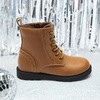 image:imageDREAM PAIRS Boys Girls Side Zipper Combat Ankle BootsToddlerLittle Kid  Waterresistant easyclean upper keeps dry Side zip for quick on off Good grip on wet ground Soft warm lining Stylish confideCamel