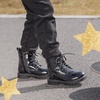 image:imageDREAM PAIRS Boys Girls Side Zipper Combat Ankle BootsToddlerLittle Kid  Waterresistant easyclean upper keeps dry Side zip for quick on off Good grip on wet ground Soft warm lining Stylish confideBlack
