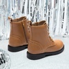 image:imageDREAM PAIRS Boys Girls Side Zipper Combat Ankle BootsToddlerLittle Kid  Waterresistant easyclean upper keeps dry Side zip for quick on off Good grip on wet ground Soft warm lining Stylish confideCamel