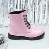 image:imageDREAM PAIRS Boys Girls Side Zipper Combat Ankle BootsToddlerLittle Kid  Waterresistant easyclean upper keeps dry Side zip for quick on off Good grip on wet ground Soft warm lining Stylish confidePink