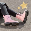 image:imageDREAM PAIRS Boys Girls Side Zipper Combat Ankle BootsToddlerLittle Kid  Waterresistant easyclean upper keeps dry Side zip for quick on off Good grip on wet ground Soft warm lining Stylish confidePink