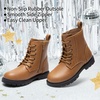 image:imageDREAM PAIRS Boys Girls Side Zipper Combat Ankle BootsToddlerLittle Kid  Waterresistant easyclean upper keeps dry Side zip for quick on off Good grip on wet ground Soft warm lining Stylish confideCamel