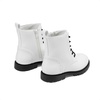 image:imageDREAM PAIRS Boys Girls Side Zipper Combat Ankle BootsToddlerLittle Kid  Waterresistant easyclean upper keeps dry Side zip for quick on off Good grip on wet ground Soft warm lining Stylish confideWhite