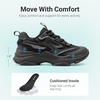 image:imageDREAM PAIRS Kids Girls Sneakers Jelly Sole Lace up Shoes Lightweight Walking Shoes for Girls BoysAll Black