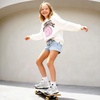 image:imageDREAM PAIRS Kids Girls Sneakers Jelly Sole Lace up Shoes Lightweight Walking Shoes for Girls BoysSilver