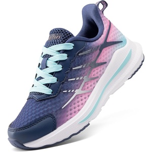 image:imageDREAM PAIRS Kids Sneakers Running  LightweightNonslip sole Breathable upper Lace UpBoys Girls athletic footwearDuraplay tennisDark BluePink