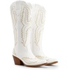 image:imageDREAM PAIRS Cowboy Boots for Women Knee High Cowgirl Boots Vintage Classic Country Style Western Retro Embroidered Side Zipper Comfort Tall Boots for Concert PartyWhite