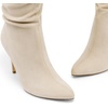 image:imageDREAM PAIRS Knee High Boots for Women Pointed Toe Stiletto High Heel Slouchy Suede with Side Zipper Tall Fashion BootsBeigesuede