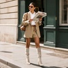 image:imageDREAM PAIRS Knee High Boots for Women Pointed Toe Stiletto High Heel Slouchy Suede with Side Zipper Tall Fashion BootsBeigesuede