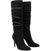 image:imageDREAM PAIRS Knee High Boots for Women Pointed Toe Stiletto High Heel Slouchy Suede with Side Zipper Tall Fashion BootsBlacksuede