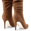 image:imageDREAM PAIRS Knee High Boots for Women Pointed Toe Stiletto High Heel Slouchy Suede with Side Zipper Tall Fashion BootsBrownsuede