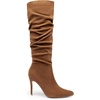 image:imageDREAM PAIRS Knee High Boots for Women Pointed Toe Stiletto High Heel Slouchy Suede with Side Zipper Tall Fashion BootsBrownsuede