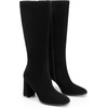 image:imageDREAM PAIRS Knee High Boots for Women Square Toe Gogo Chunky Heel Tall Boot Fashion Side Zipper Long BootAll Black