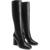 image:imageDREAM PAIRS Knee High Boots for Women Square Toe Gogo Chunky Heel Tall Boot Fashion Side Zipper Long BootBlack
