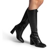 image:imageDREAM PAIRS Knee High Boots for Women Square Toe Gogo Chunky Heel Tall Boot Fashion Side Zipper Long BootBlackcroco