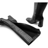 image:imageDREAM PAIRS Knee High Boots for Women Square Toe Gogo Chunky Heel Tall Boot Fashion Side Zipper Long BootBlackcroco