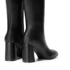 image:imageDREAM PAIRS Knee High Boots for Women Square Toe Gogo Chunky Heel Tall Boot Fashion Side Zipper Long BootBlackpu