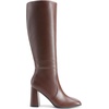 image:imageDREAM PAIRS Knee High Boots for Women Square Toe Gogo Chunky Heel Tall Boot Fashion Side Zipper Long BootBrown