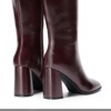 image:imageDREAM PAIRS Knee High Boots for Women Square Toe Gogo Chunky Heel Tall Boot Fashion Side Zipper Long BootBurgundy