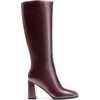 image:imageDREAM PAIRS Knee High Boots for Women Square Toe Gogo Chunky Heel Tall Boot Fashion Side Zipper Long BootBurgundy