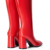 image:imageDREAM PAIRS Knee High Boots for Women Square Toe Gogo Chunky Heel Tall Boot Fashion Side Zipper Long BootRedpat