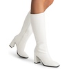 image:imageDREAM PAIRS Knee High Boots for Women Square Toe Gogo Chunky Heel Tall Boot Fashion Side Zipper Long BootWhitepu