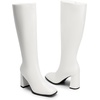 image:imageDREAM PAIRS Knee High Boots for Women Square Toe Gogo Chunky Heel Tall Boot Fashion Side Zipper Long BootWhitepu