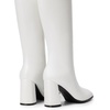 image:imageDREAM PAIRS Knee High Boots for Women Square Toe Gogo Chunky Heel Tall Boot Fashion Side Zipper Long BootWhitepu