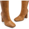 image:imageDREAM PAIRS Knee High Boots for Women Square Toe Gogo Chunky Heel Tall Boot Fashion Side Zipper Long BootYellow