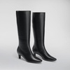 image:imageDREAM PAIRS Women Knee High Boots 2 Inch Kitten Heel Fashion Square Toe Long BootsBlack