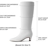 image:imageDREAM PAIRS Women Knee High Boots 2 Inch Kitten Heel Fashion Square Toe Long BootsWhite