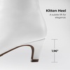 image:imageDREAM PAIRS Women Knee High Boots 2 Inch Kitten Heel Fashion Square Toe Long BootsWhite