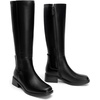 image:imageDREAM PAIRS Womens Knee High Boots  Square Toe Low Block Heel Casual Comfort Riding Long Boots with Side ZipperBlack