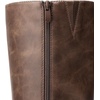 image:imageDREAM PAIRS Womens Knee High Boots Chunky Platform Heel Round Toe Boots for Women Side Zipper Stylish Comfortable Tall BootsDark Brown