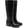 image:imageDREAM PAIRS Womens Knee High Boots Pullon Tall Shaft with Western Stitching Vintage Style Comfortable Square Toe Boots for WomenBlack