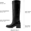 image:imageDREAM PAIRS Womens Knee High Boots Pullon Tall Shaft with Western Stitching Vintage Style Comfortable Square Toe Boots for WomenBlack