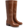 image:imageDREAM PAIRS Womens Knee High Boots Pullon Tall Shaft with Western Stitching Vintage Style Comfortable Square Toe Boots for WomenBrown