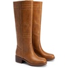 image:imageDREAM PAIRS Womens Knee High Boots Pullon Tall Shaft with Western Stitching Vintage Style Comfortable Square Toe Boots for WomenTan