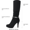 image:imageDREAM PAIRS Womens Knee High Platform Heel BootsBlack