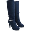 image:imageDREAM PAIRS Womens Knee High Platform Heel BootsNavyn