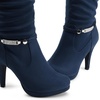 image:imageDREAM PAIRS Womens Knee High Platform Heel BootsNavyn