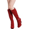 image:imageDREAM PAIRS Womens Knee High Platform Heel BootsRedm