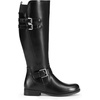 image:imageDREAM PAIRS Womens Knee High Riding Pirate Boots Comfortable Low Chunky Heel Flat Motorcycle Buckle Boots for WomenBlack