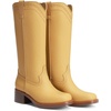 image:imageDREAM PAIRS Womens Modern Knee High Boots with Vintage Western Stitching Comfortable and Versatile Tall BootsYellow