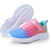 image:imageDREAM PAIRS Kids Sneakers Running  LightweightBreathableComfortable Non SlipHookandLoopWalking Gym School Daily PlayColorburstBlueHot PinkGreen