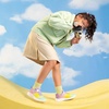 image:imageDREAM PAIRS Kids Sneakers Running  LightweightBreathableComfortable Non SlipHookandLoopWalking Gym School Daily PlayColorburstGreenYellowPurple