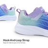 image:imageDREAM PAIRS Kids Sneakers Running  LightweightBreathableComfortable Non SlipHookandLoopWalking Gym School Daily PlayColorburstPinkBlueGreen