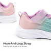 image:imageDREAM PAIRS Kids Sneakers Running  LightweightBreathableComfortable Non SlipHookandLoopWalking Gym School Daily PlayColorburstPinkGreen