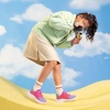 image:imageDREAM PAIRS Kids Sneakers Running  LightweightBreathableComfortable Non SlipHookandLoopWalking Gym School Daily PlayColorburstPurpleHot Pink